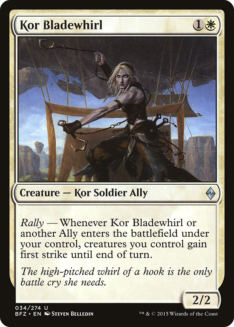 Kor Bladewhirl (034) Foil - Battle for Zendikar