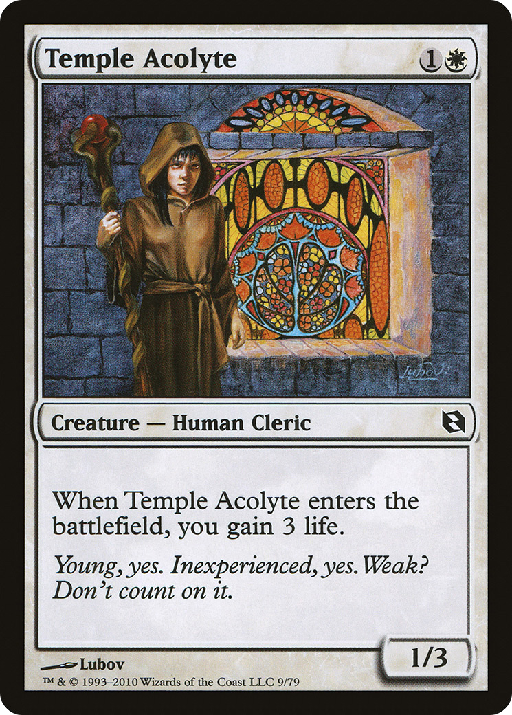 Temple Acolyte (009) - Duel Decks: Elspeth vs. Tezzeret