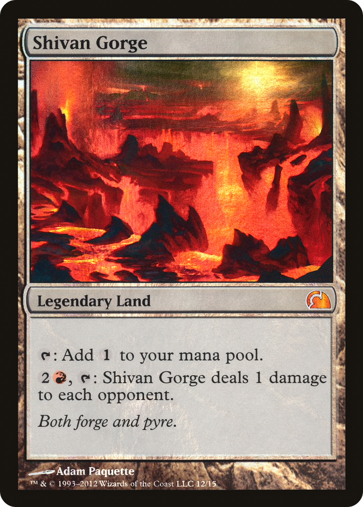 Shivan Gorge (012) Foil - From the Vault: Realms