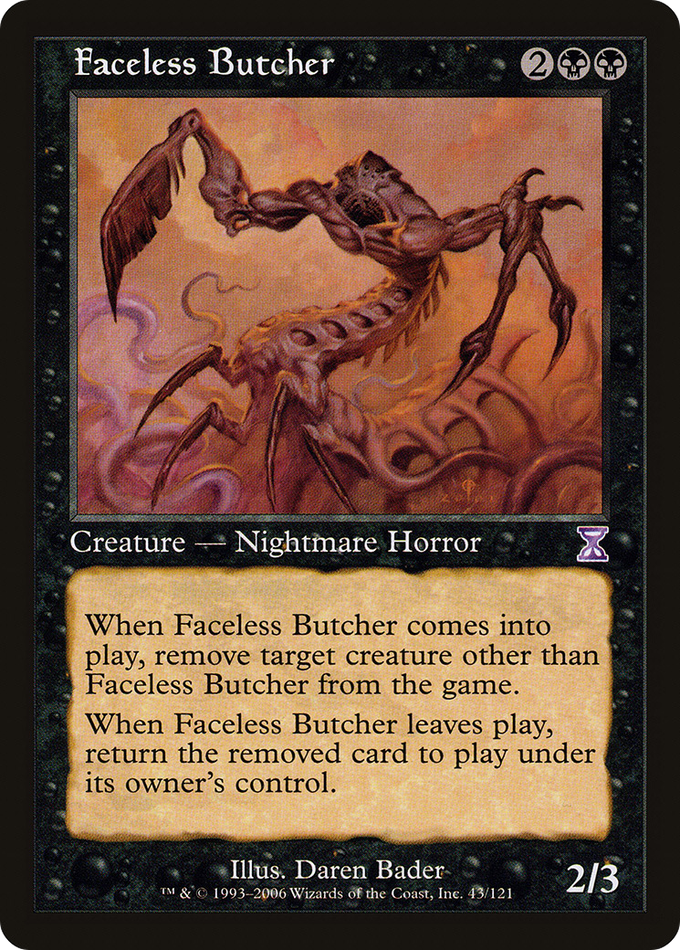 Faceless Butcher (Retro) (043) Foil - Time Spiral Timeshifted