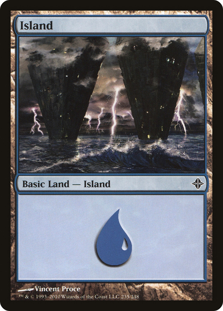 Island (235) Foil - Rise of the Eldrazi