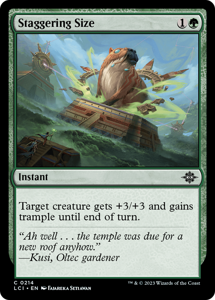 Staggering Size (214) Foil - The Lost Caverns of Ixalan