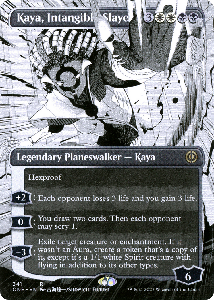 Kaya, Intangible Slayer (Borderless) (Showcase) (341) Foil - Phyrexia: All Will Be One