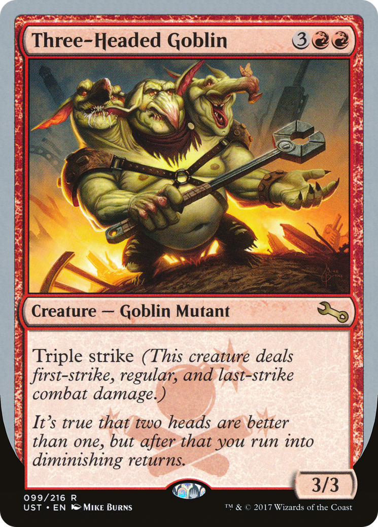 Three-Headed Goblin (099) Foil - Unstable