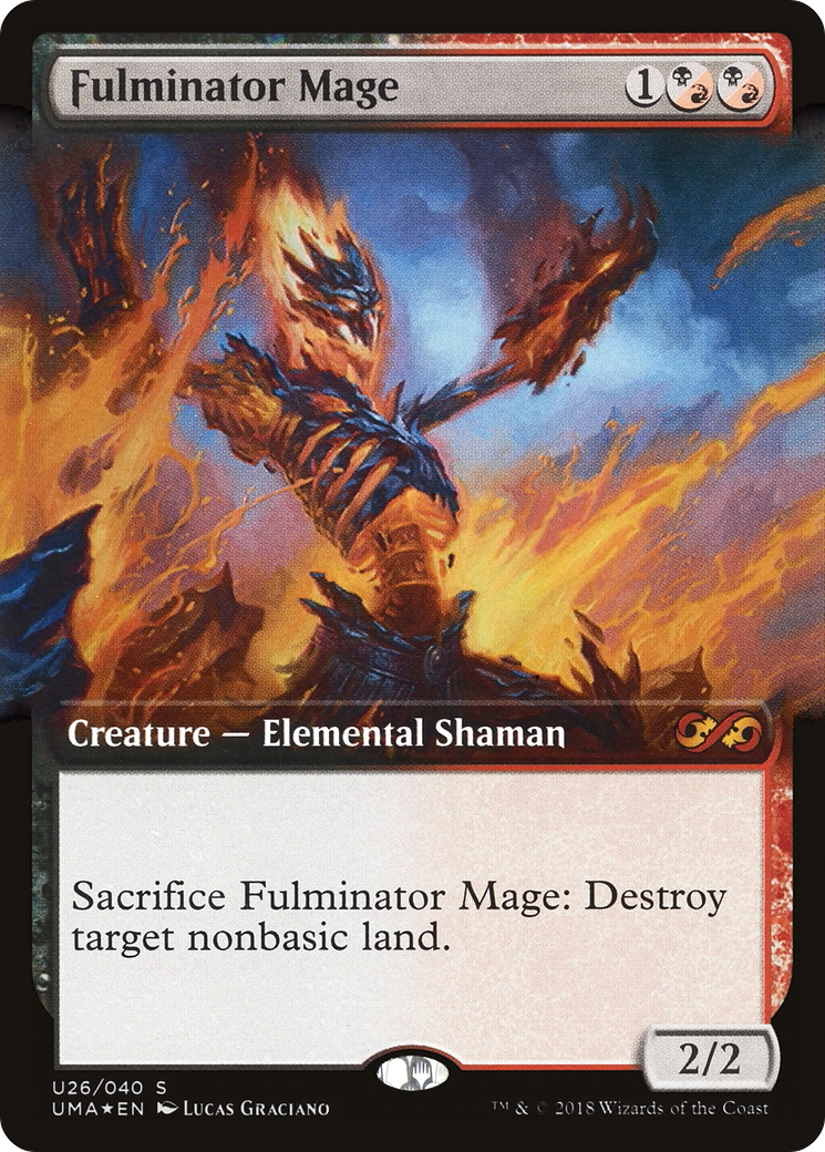 Fulminator Mage (Extended Art) (U26) Foil - Ultimate Box Topper