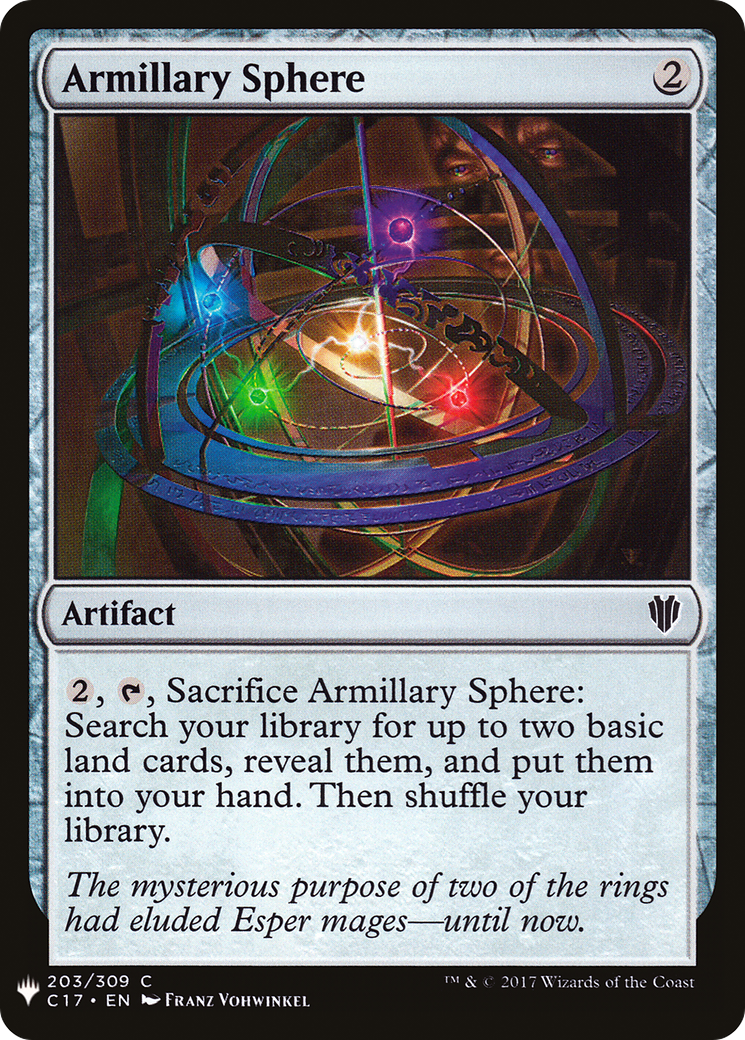 Armillary Sphere (203) - The List