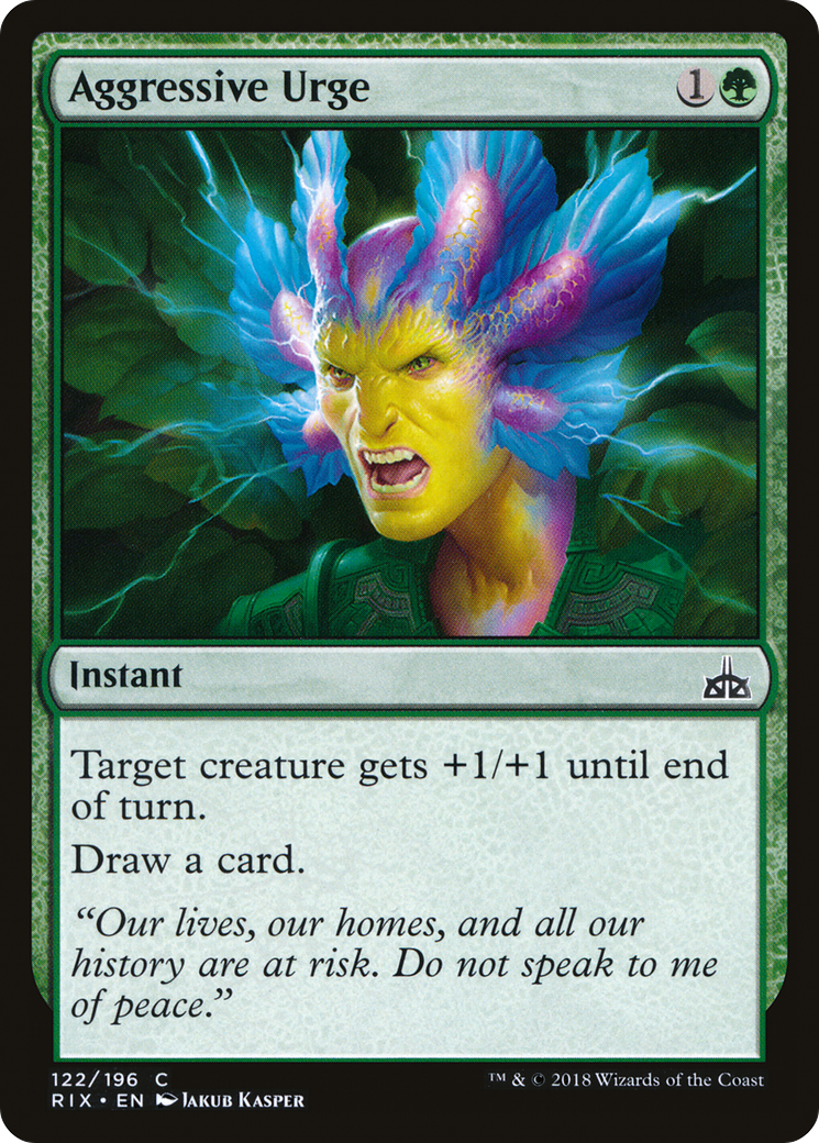 Aggressive Urge (122) Foil - Rivals of Ixalan