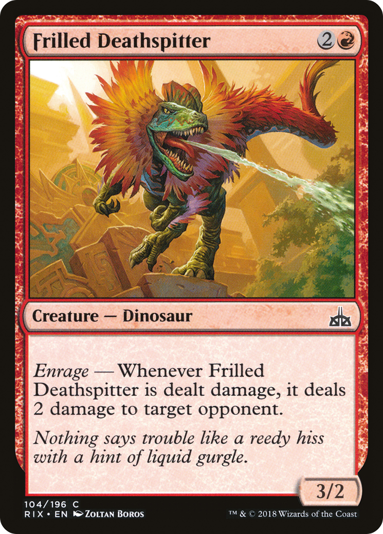 Frilled Deathspitter (104) Foil - Rivals of Ixalan