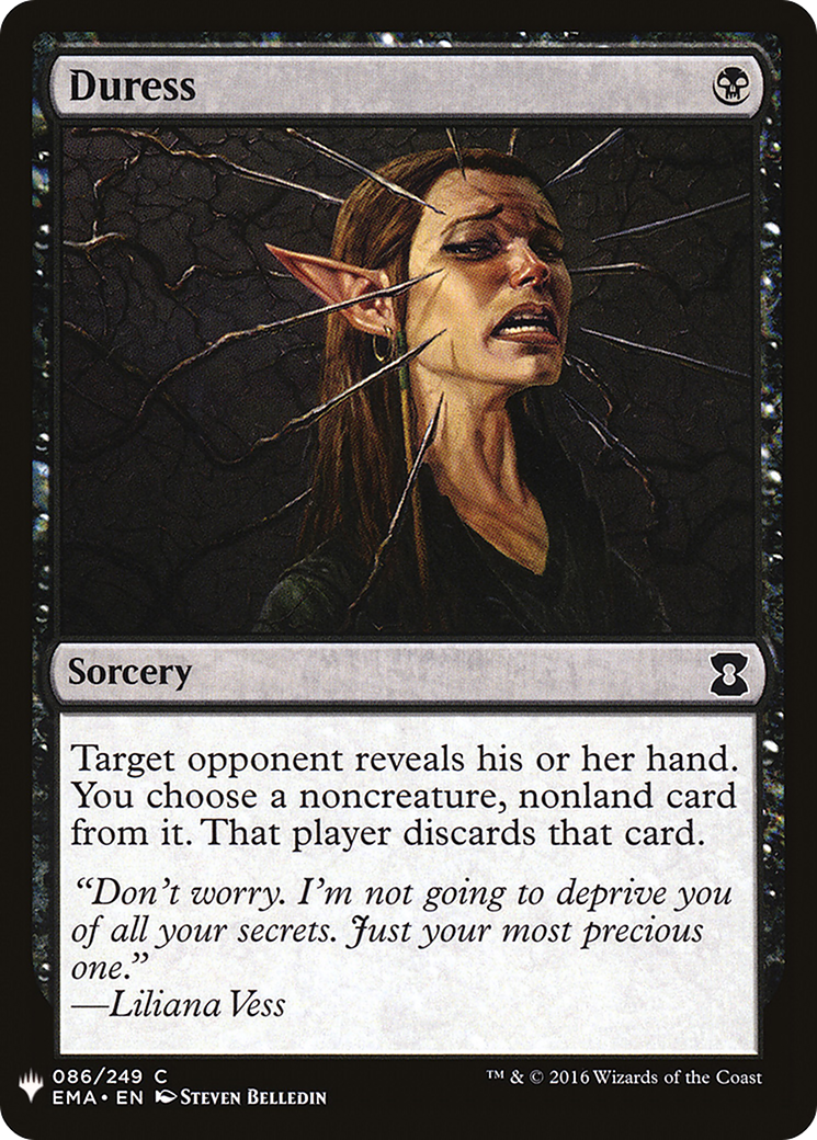 Duress (EMA-86) - The List