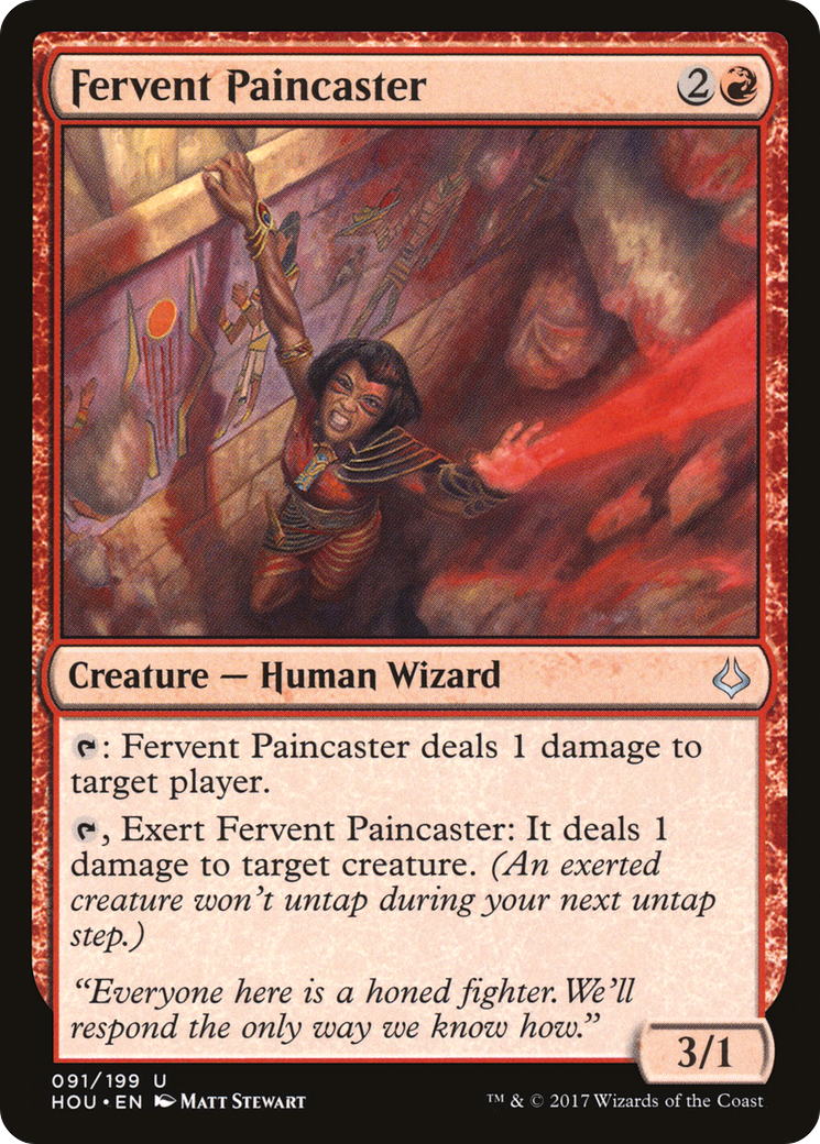 Fervent Paincaster (091) Foil - Hour of Devastation