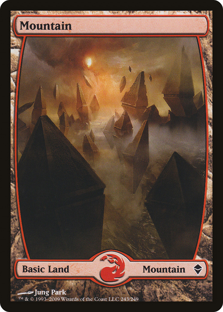 Mountain – Full Art (243) - Zendikar