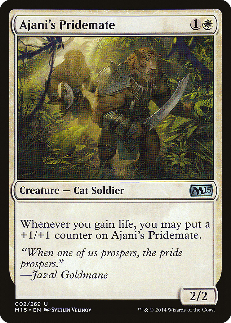 Ajani's Pridemate (002) Foil - Magic 2015