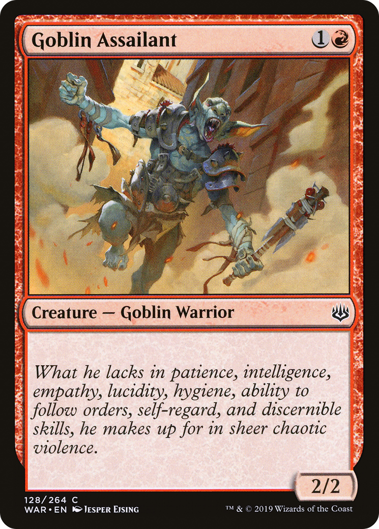 Goblin Assailant (128) Foil - War of the Spark