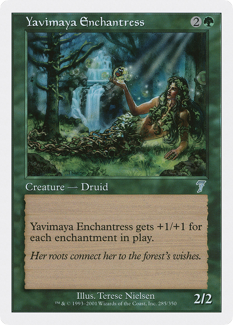 Yavimaya Enchantress (285) Foil - Seventh Edition