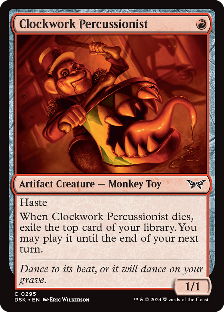 Clockwork Percussionist (295) Foil - Duskmourn: House of Horror