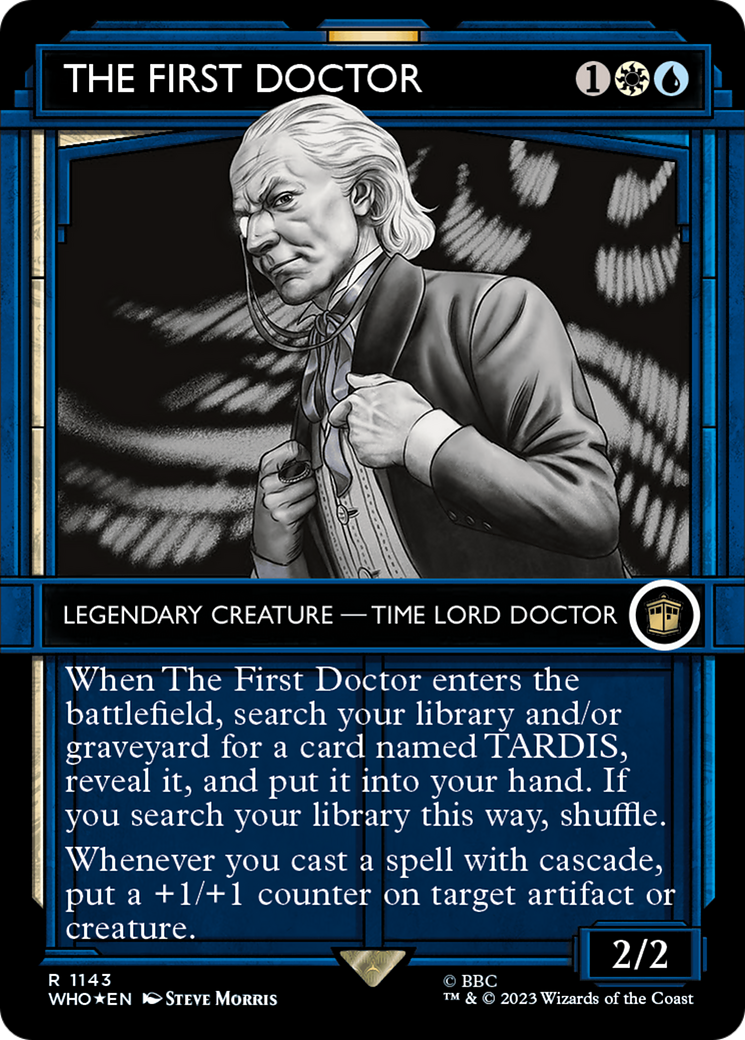 The First Doctor (Showcase) (Surge Foil) (Showcase) (1143) Foil - Doctor Who