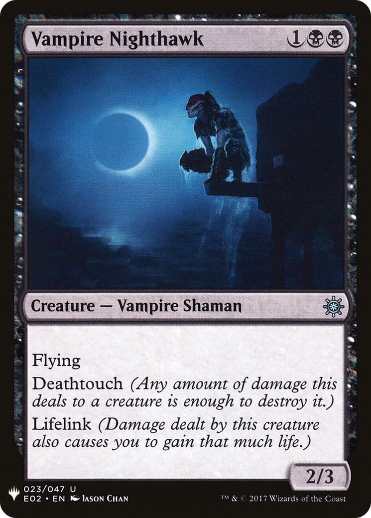 Vampire Nighthawk (E02-23) - The List