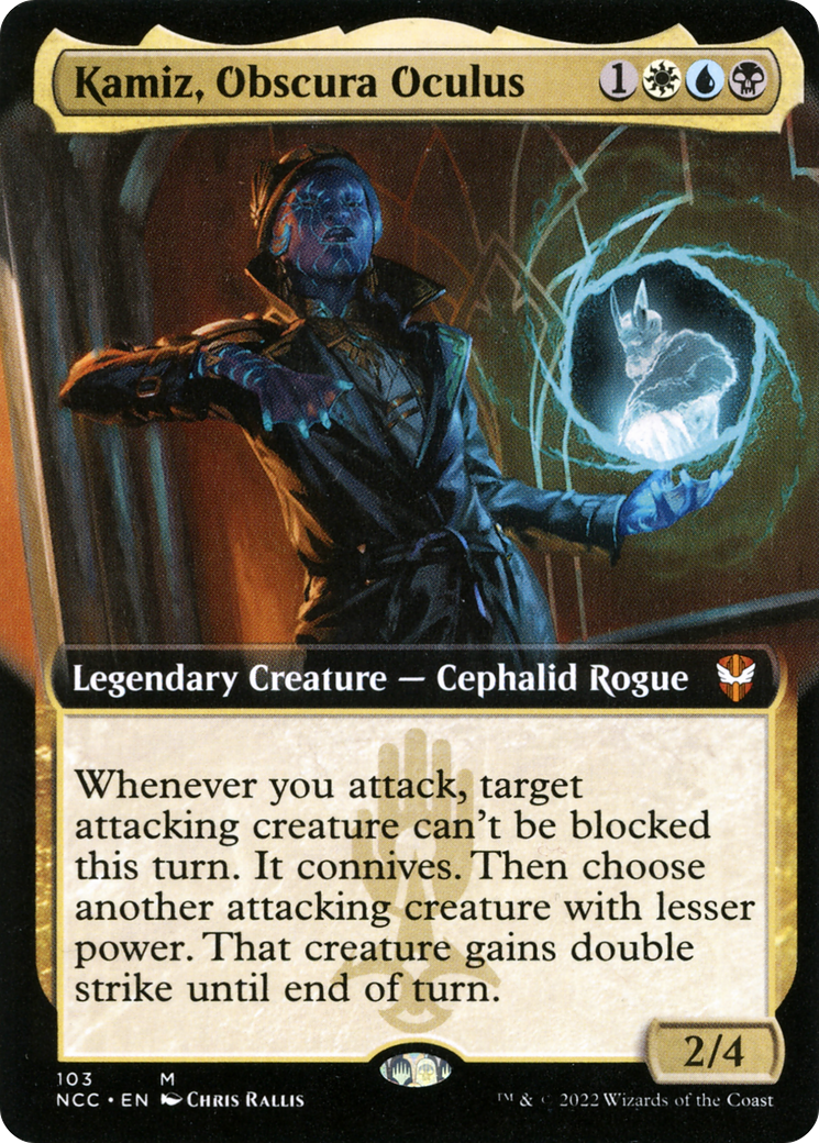Kamiz, Obscura Oculus (Extended Art) (103) Foil - New Capenna Commander