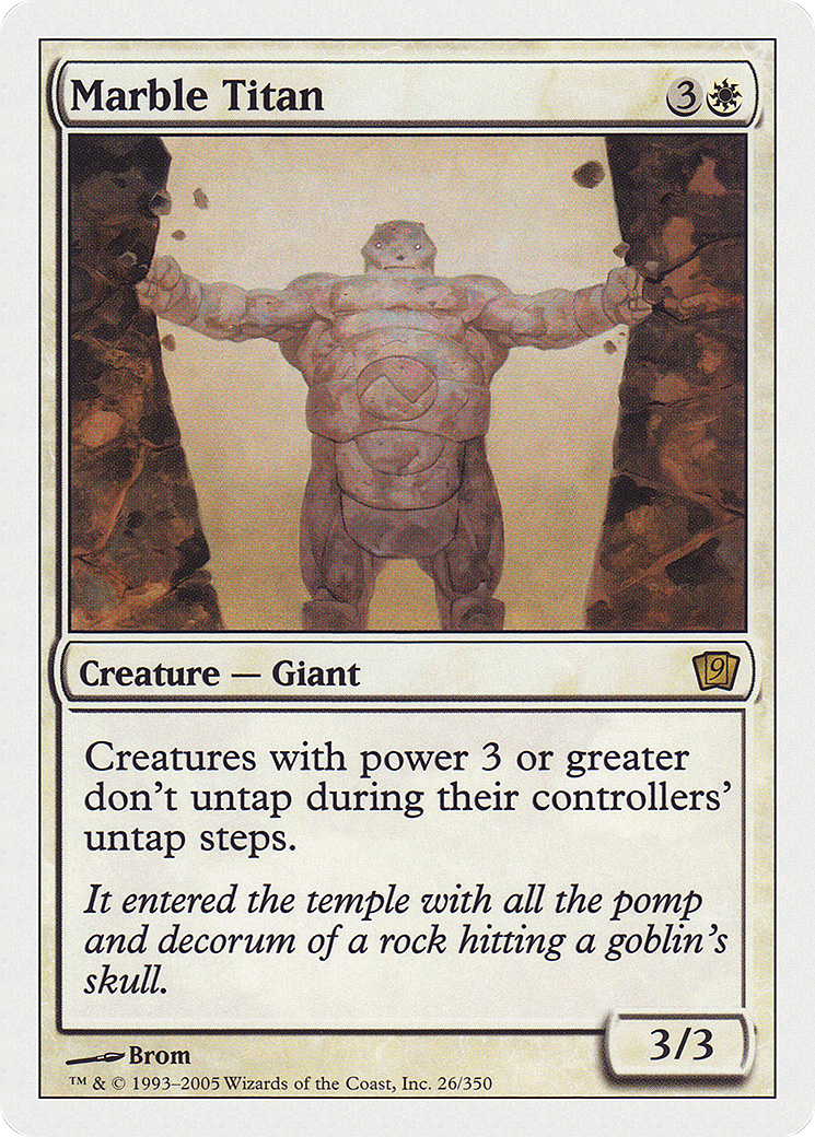 Marble Titan (026) - Ninth Edition