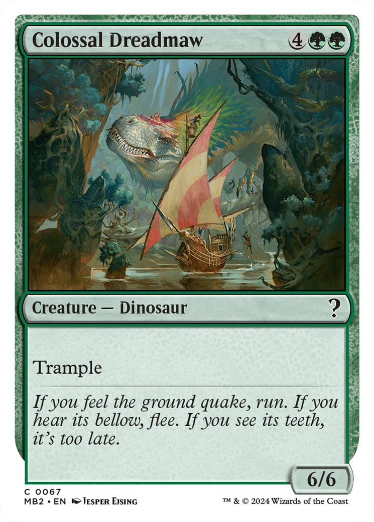 Colossal Dreadmaw (White Border) (067) - Mystery Booster 2