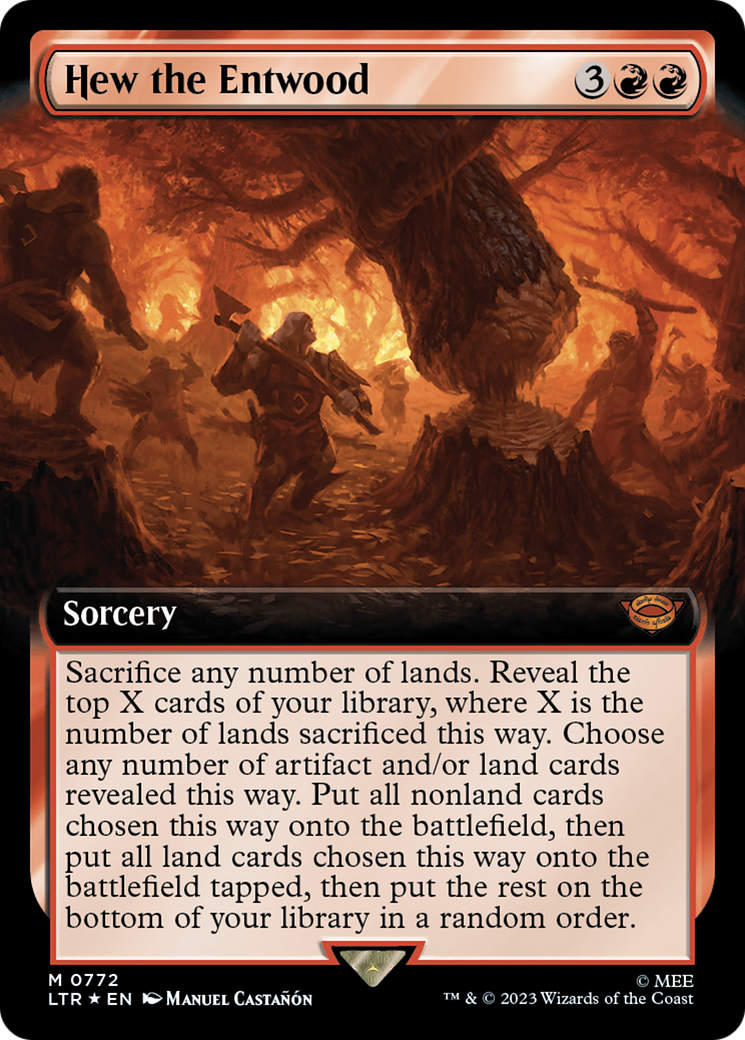 Hew the Entwood (Extended Art) (772) Foil - The Lord of the Rings: Tales of Middle-earth