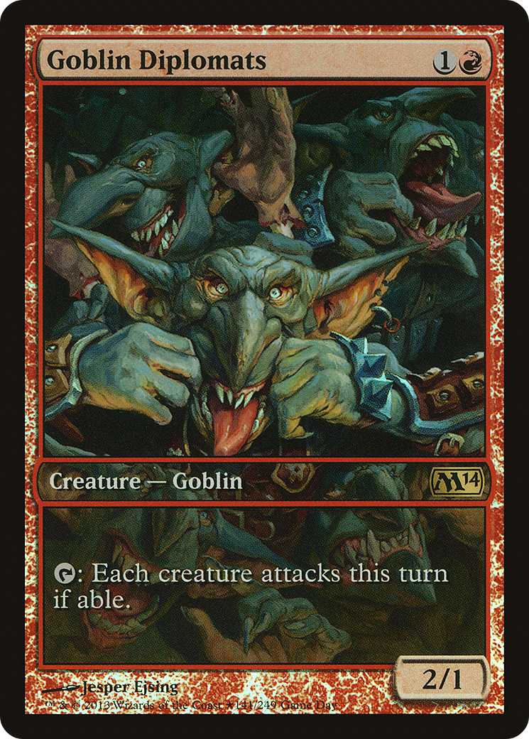 Goblin Diplomats (141★) Foil - Magic 2014 Promos