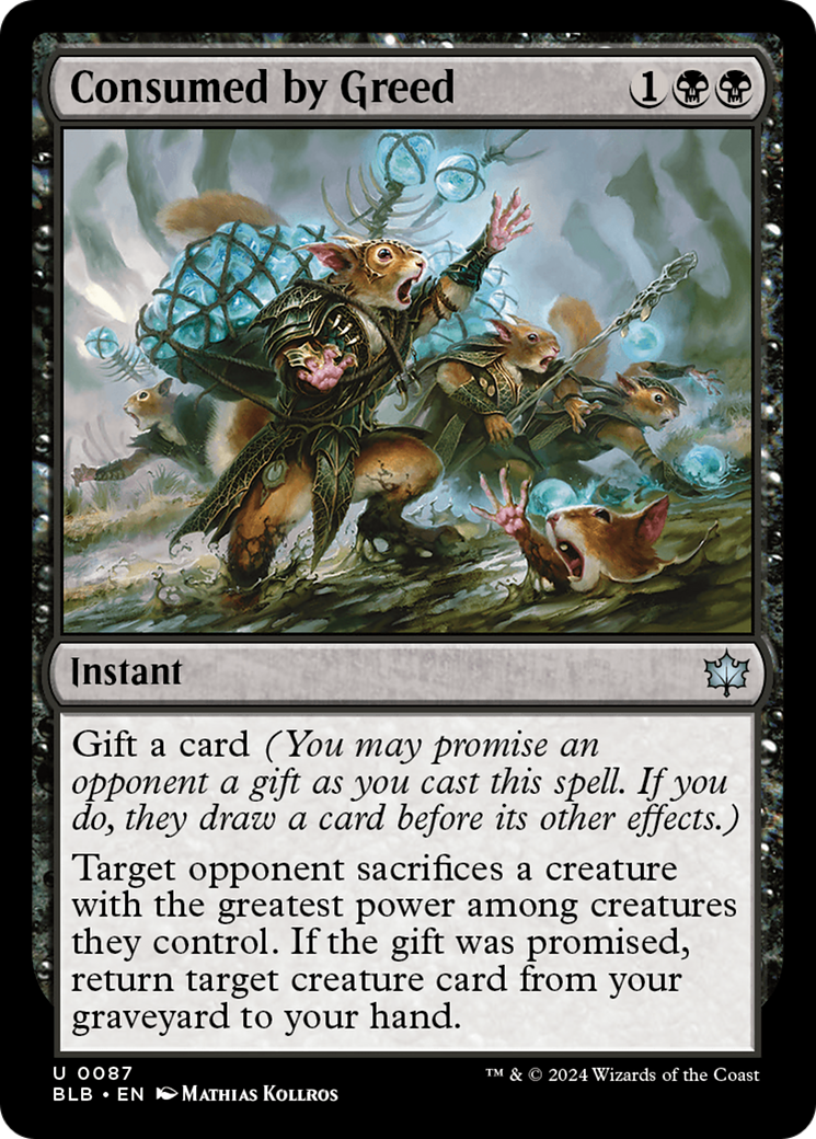Consumed by Greed (087) Foil - Bloomburrow