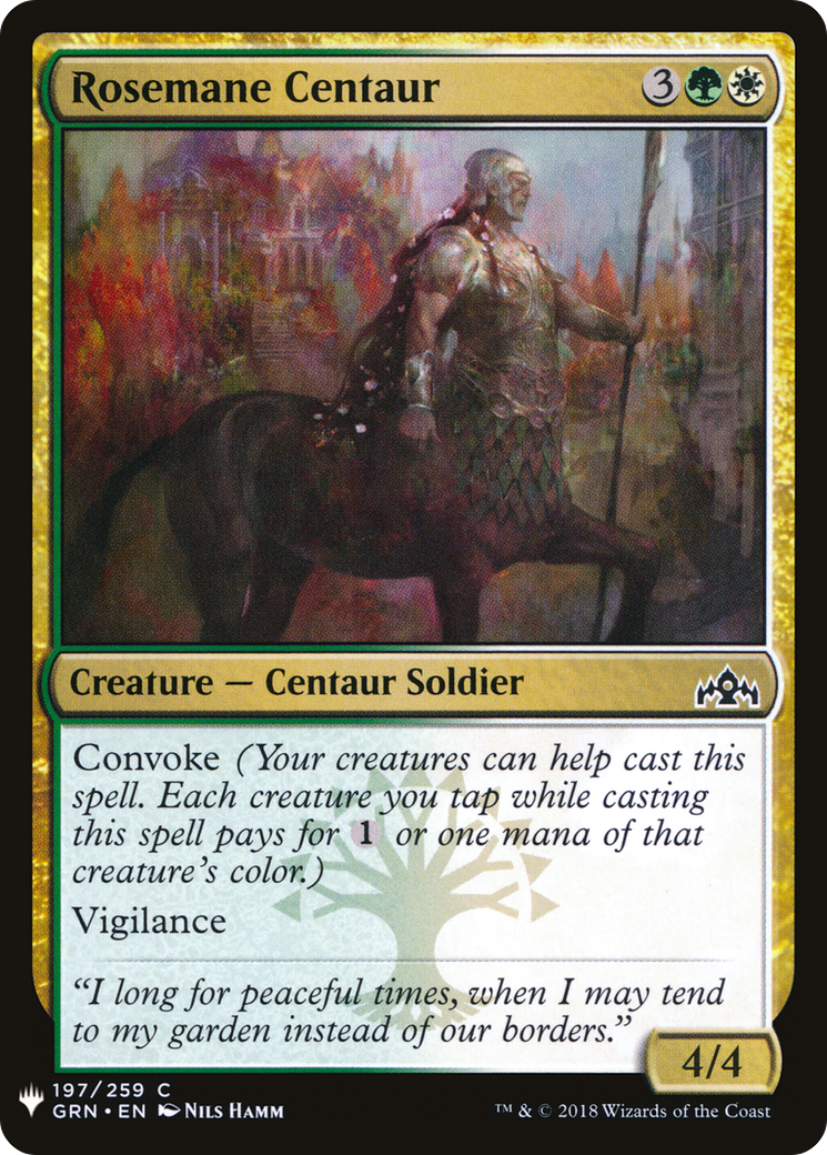 Rosemane Centaur (GRN-197) - The List