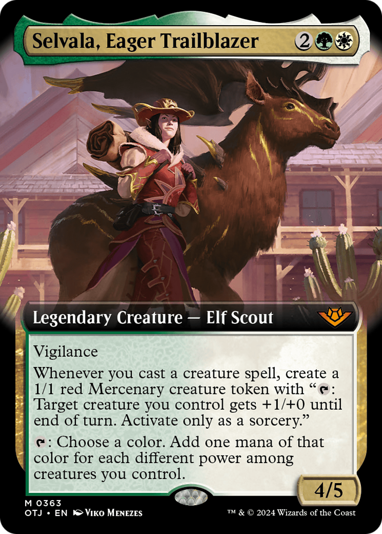 Selvala, Eager Trailblazer (Extended Art) (363) Foil - Outlaws of Thunder Junction