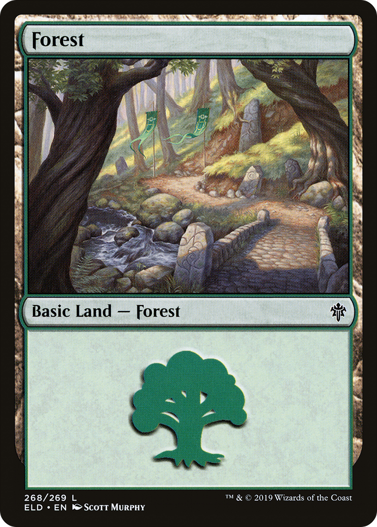 Forest (268) Foil - Throne of Eldraine