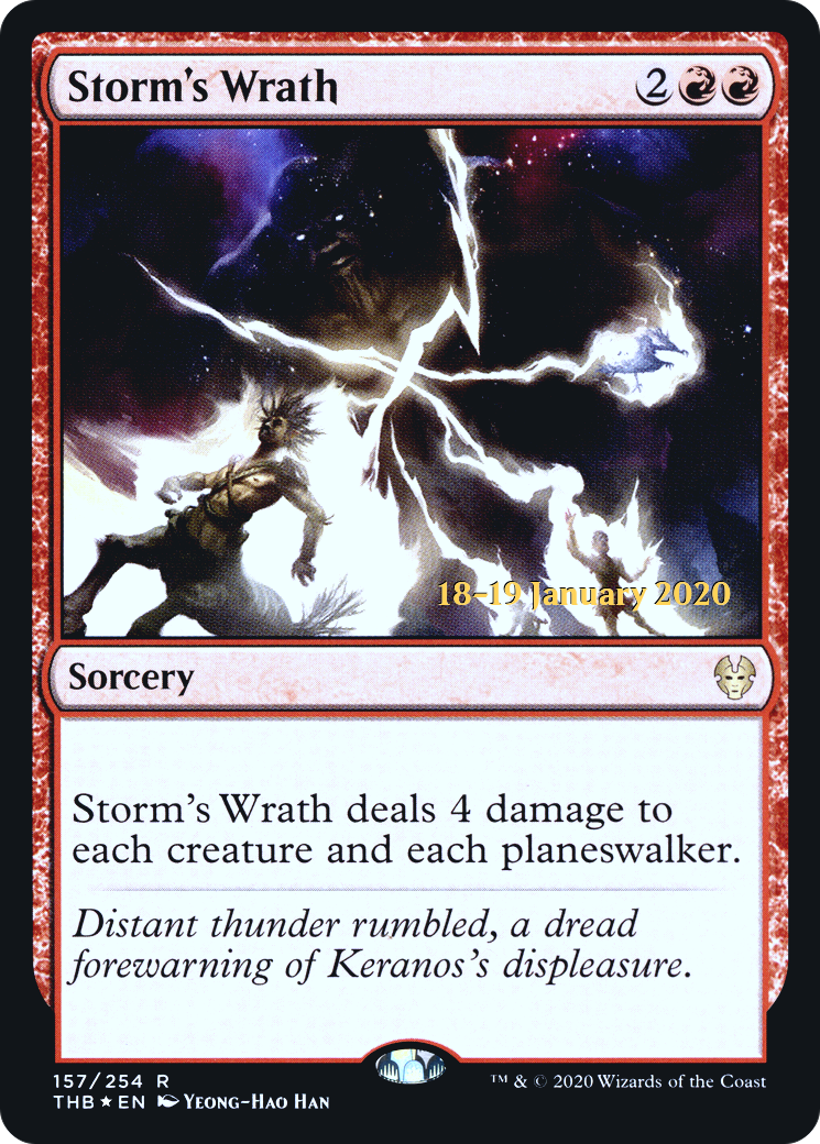 Storm's Wrath (157) Foil - Theros Beyond Death Promos