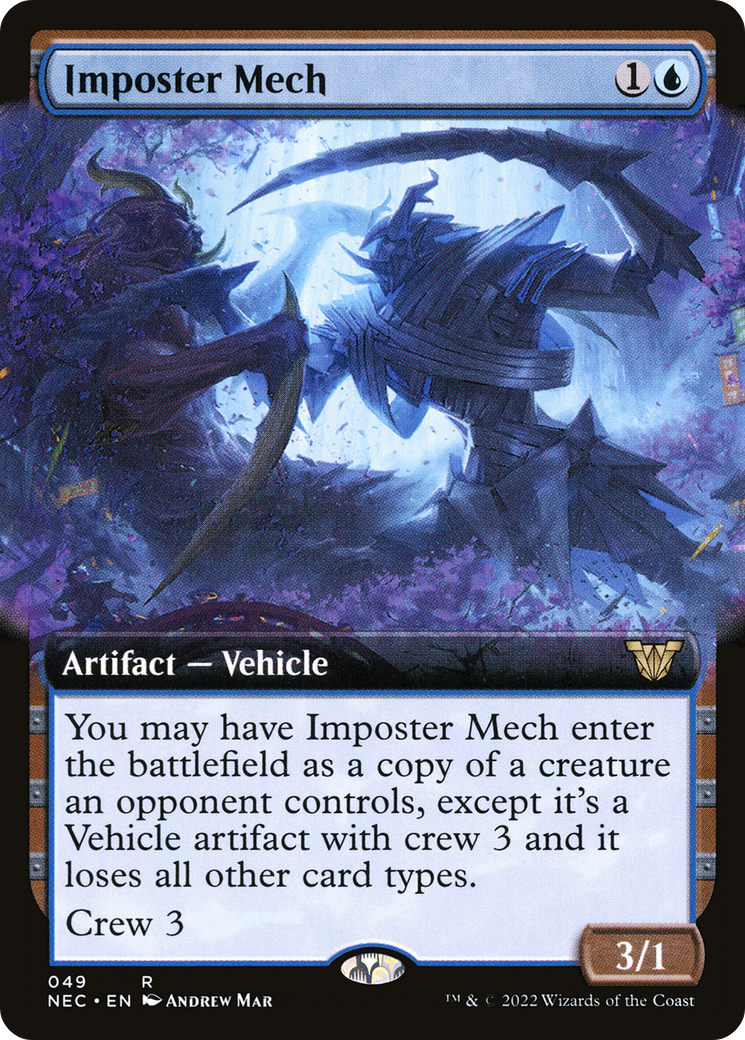 Imposter Mech (Extended Art) (049) - Neon Dynasty Commander