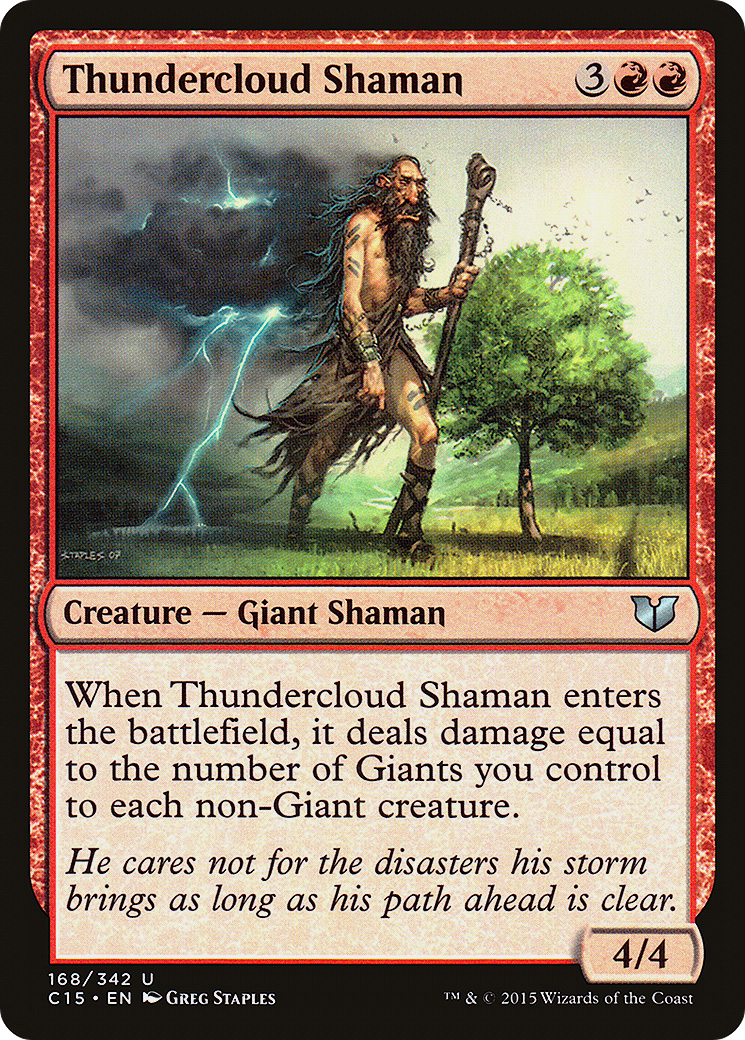 Thundercloud Shaman (168) - Commander 2015