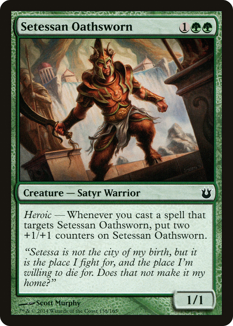 Setessan Oathsworn (138) Foil - Born of the Gods