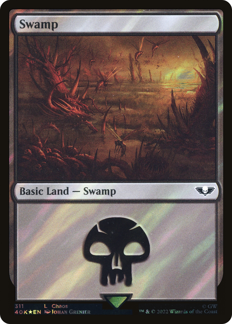 Swamp (311) Surge Foil - Warhammer 40,000 Commander