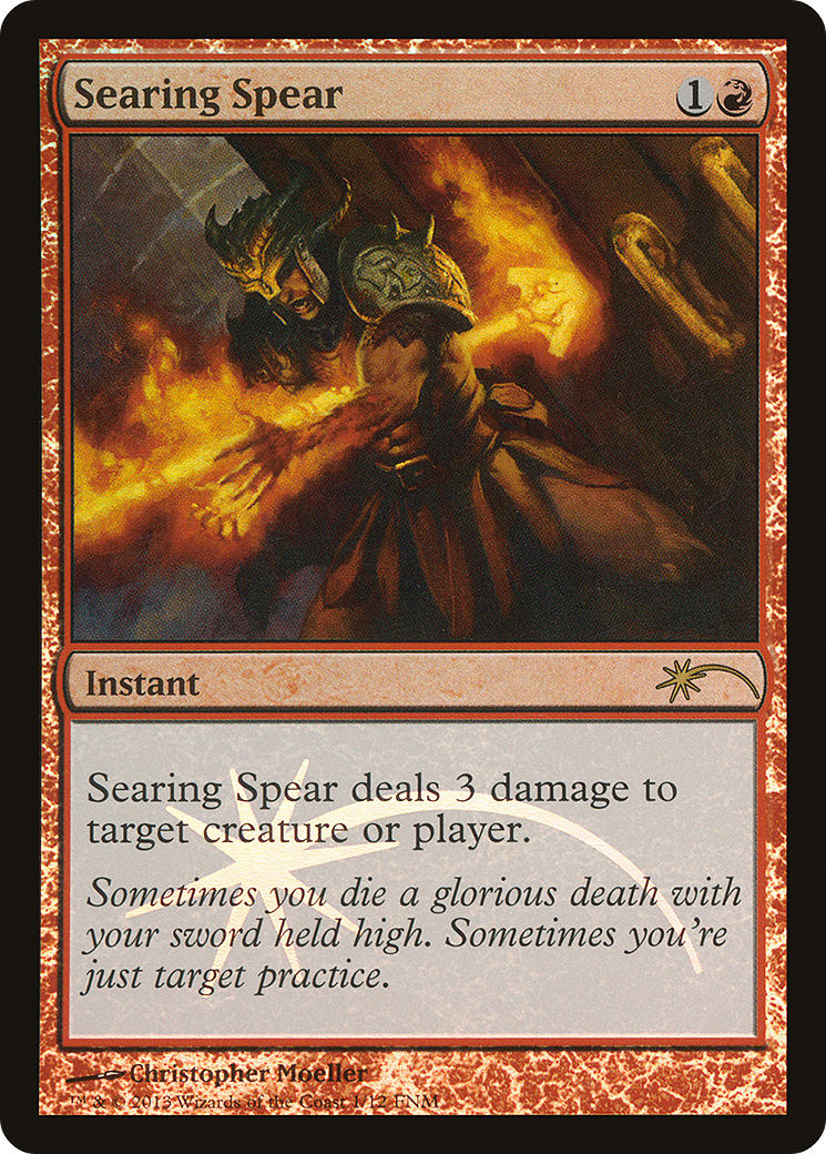 Searing Spear Foil - Friday Night Magic 2013