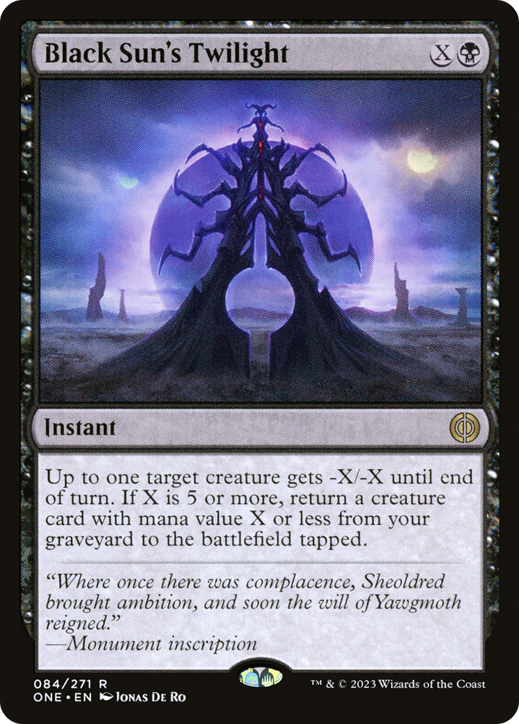 Black Sun's Twilight (084) Foil - Phyrexia: All Will Be One