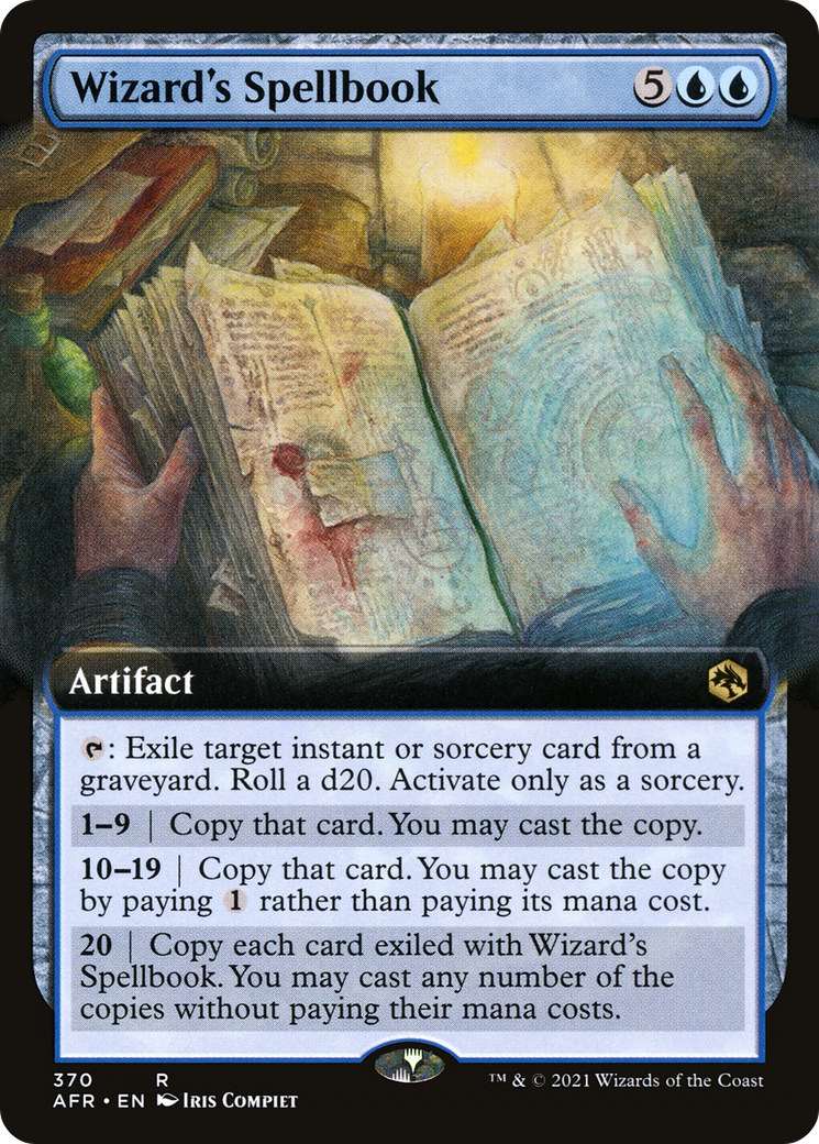 Wizard's Spellbook (Extended Art) (370) Foil - Adventures in the Forgotten Realms