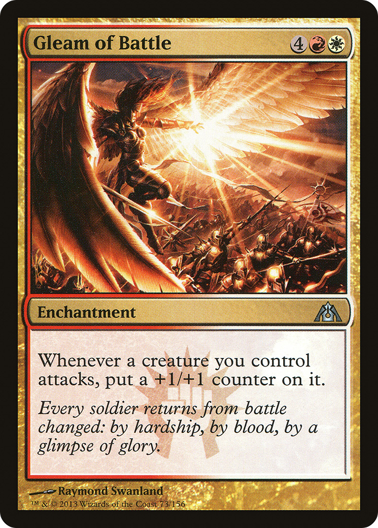 Gleam of Battle (073) Foil - Dragon's Maze
