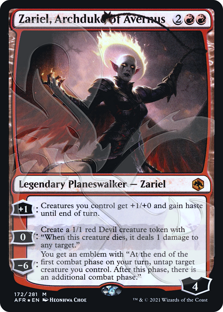 Zariel, Archduke of Avernus (172) Foil - Adventures in the Forgotten Realms Promos