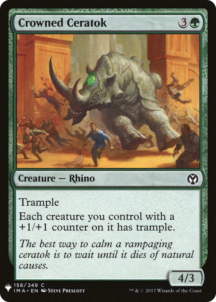 Crowned Ceratok (IMA-158) - The List