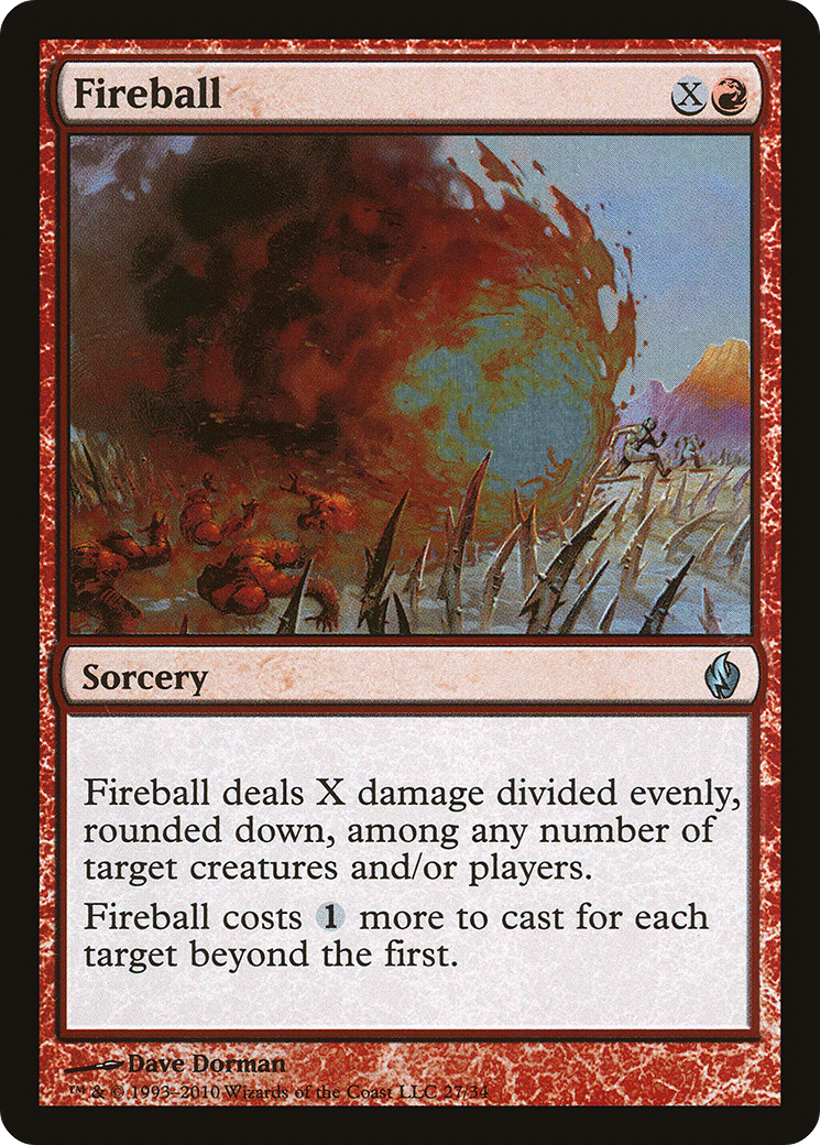 Fireball (027) Foil - Premium Deck Series: Fire and Lightning