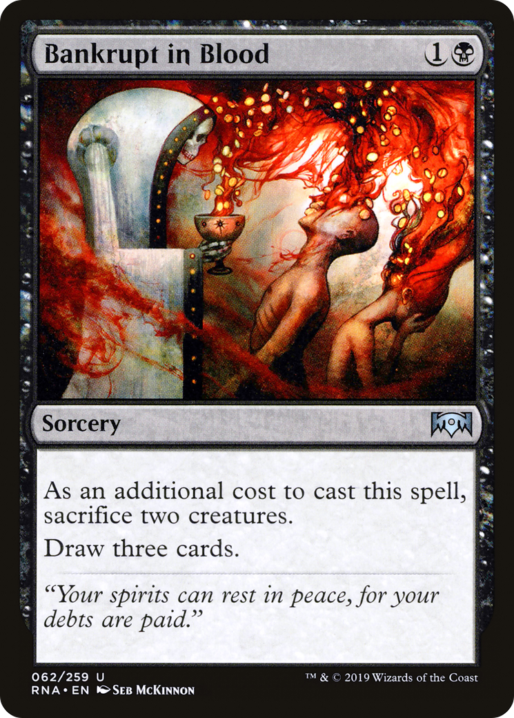 Bankrupt in Blood (062) Foil - Ravnica Allegiance