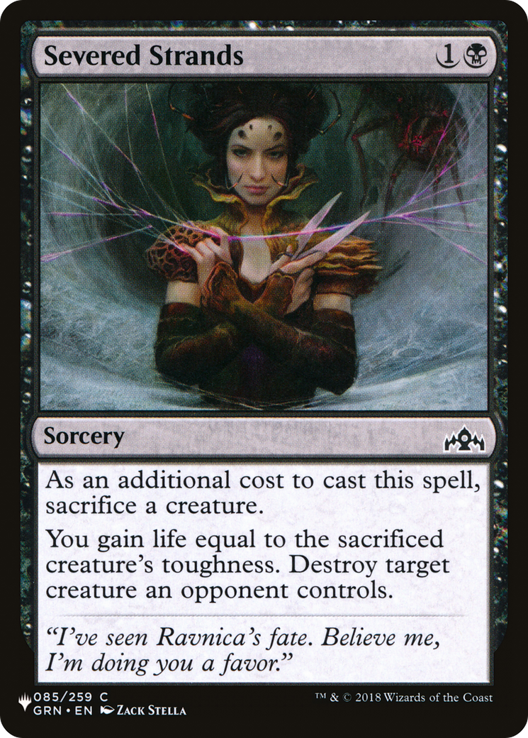 Severed Strands (GRN-85) - The List