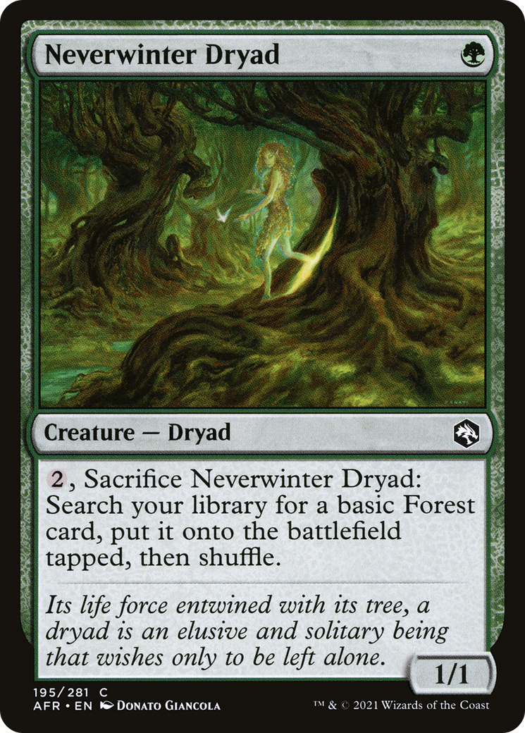 Neverwinter Dryad (195) Foil - Adventures in the Forgotten Realms