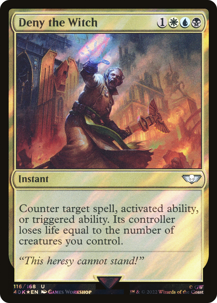 Deny the Witch (116) Surge Foil - Warhammer 40,000 Commander