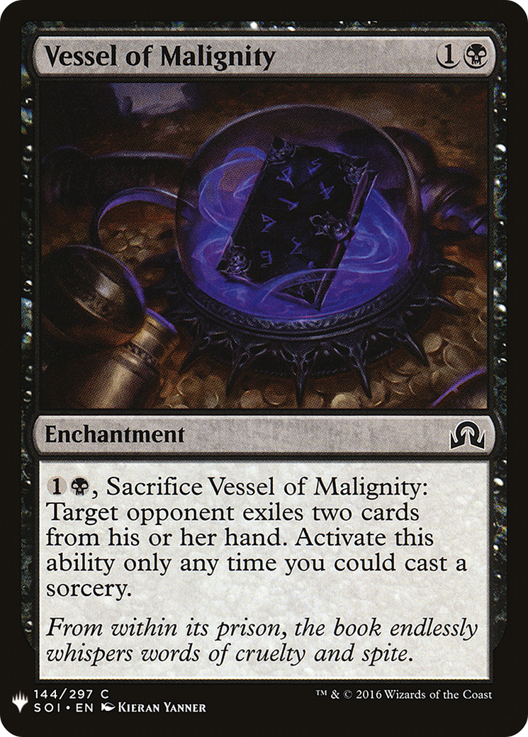 Vessel of Malignity (SOI-144) - The List