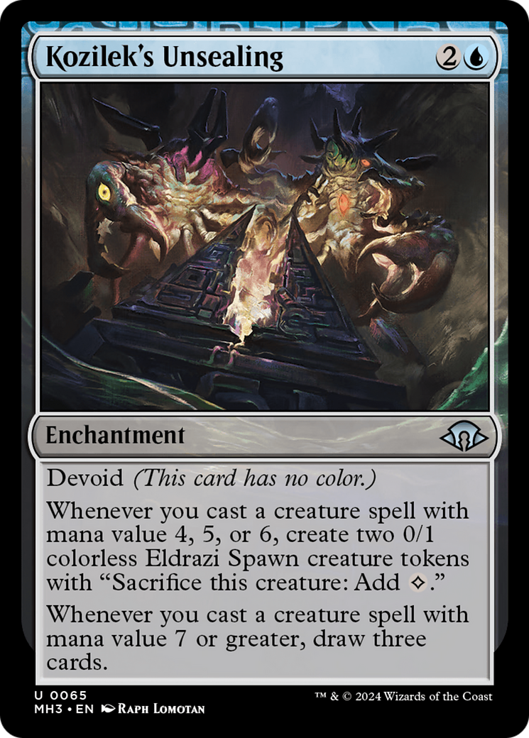 Kozilek's Unsealing (065) Foil - Modern Horizons 3