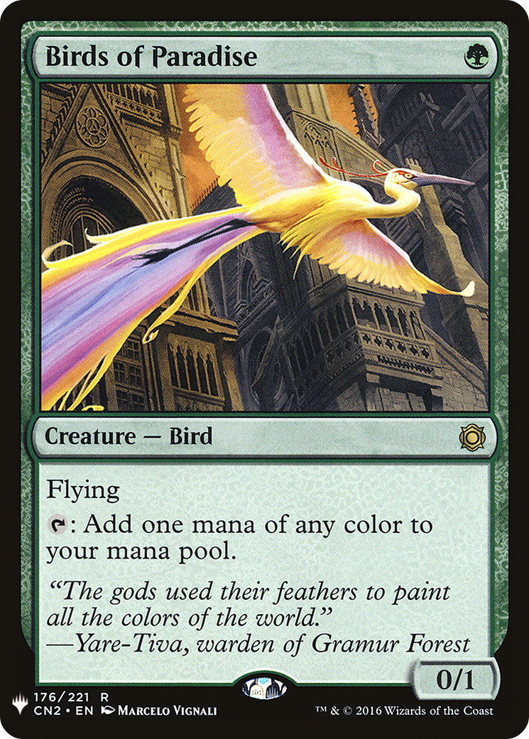 Birds of Paradise (CN2-176) - The List