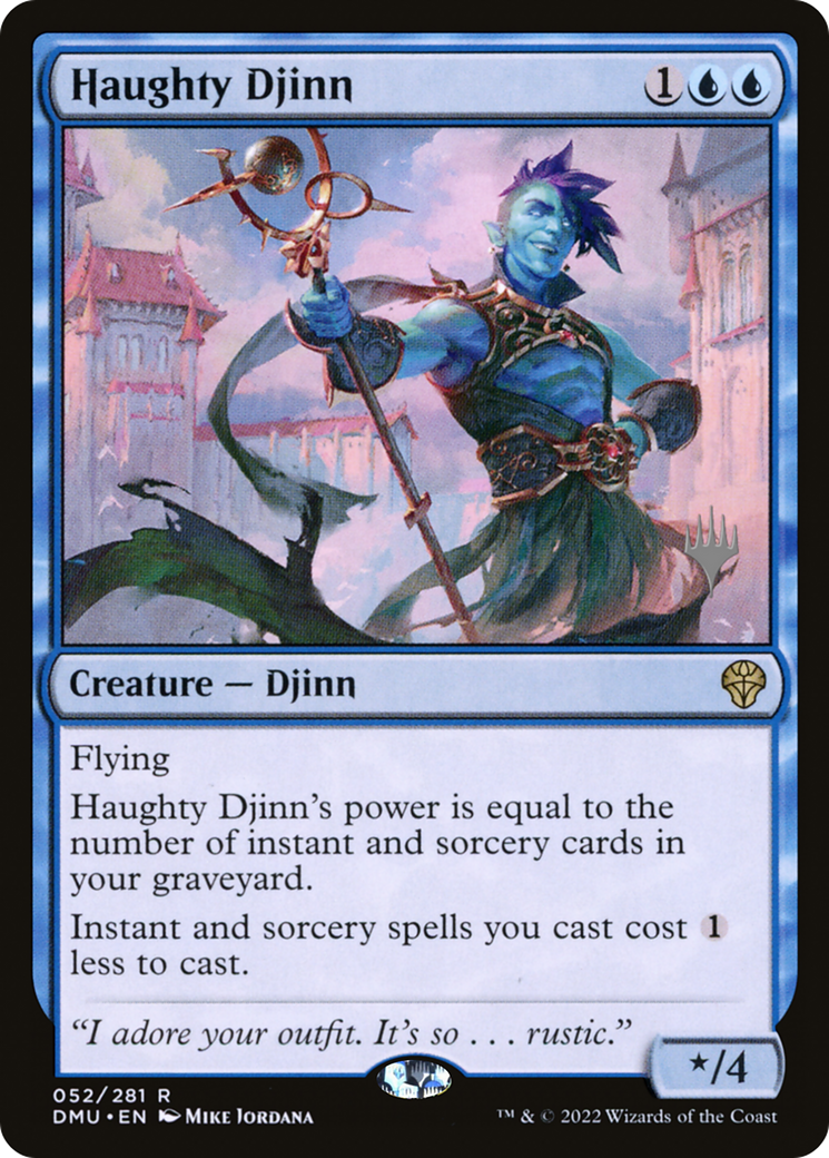 Haughty Djinn (52p) Foil - Dominaria United Promos